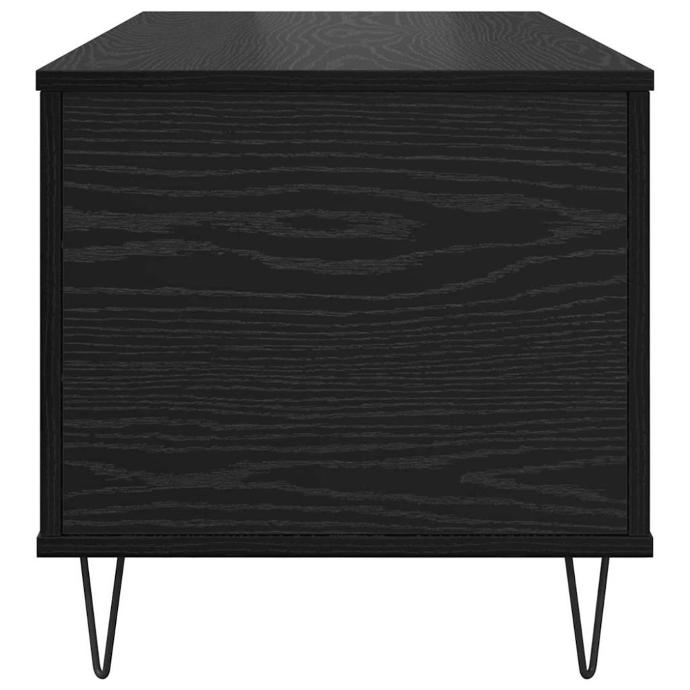 Produktbild för Kaffeebord Svart ek 90 x 44.5 x 45 cm Konstruerat trä