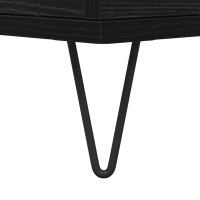 Produktbild för Kaffeebord Svart ek 90 x 44.5 x 45 cm Konstruerat trä