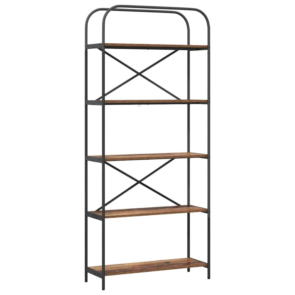 Produktbild för Hyllsystem Gammalt trä 80 x 30 x 183 cm Konstruerat trä