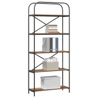 Produktbild för Hyllsystem Gammalt trä 80 x 30 x 183 cm Konstruerat trä