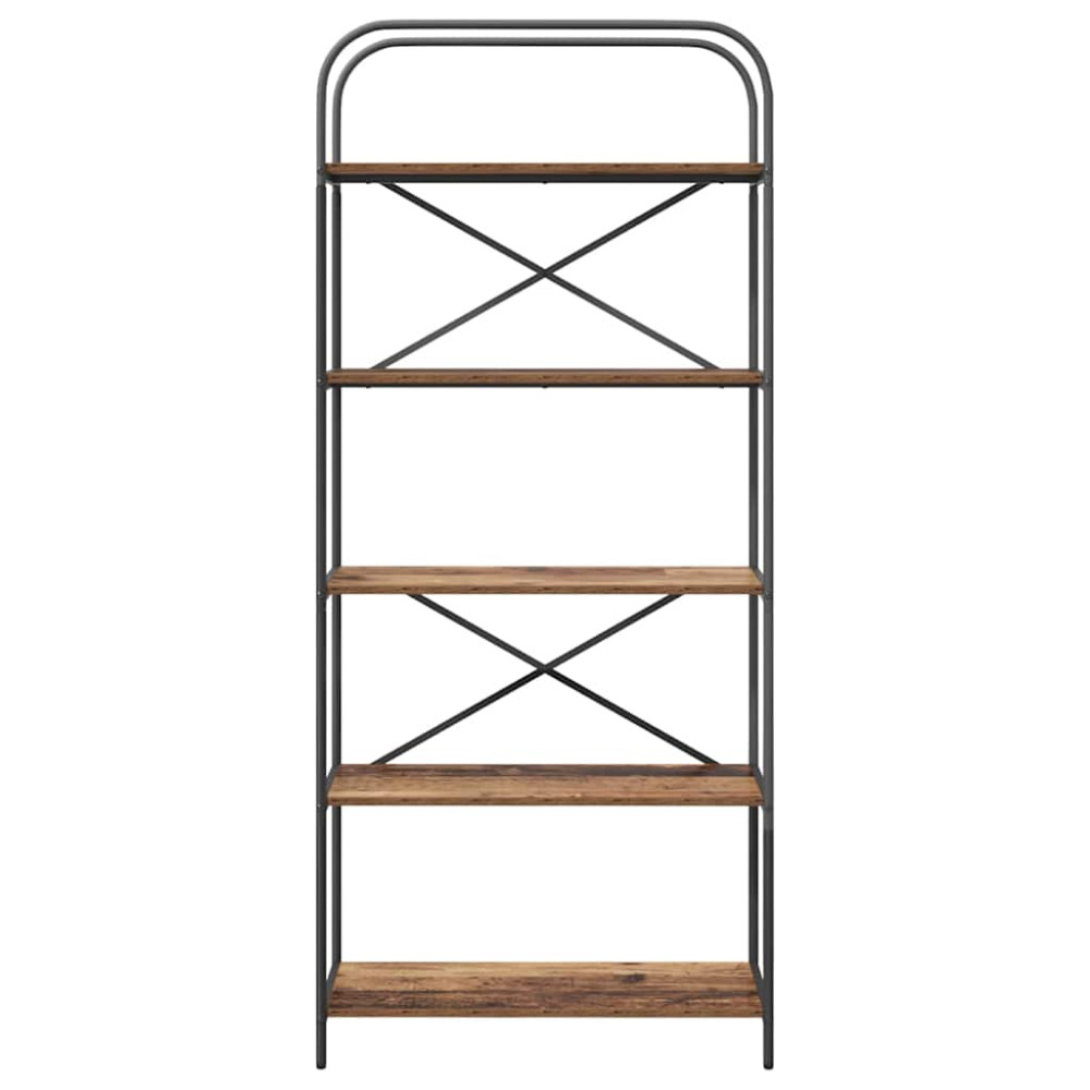 Produktbild för Hyllsystem Gammalt trä 80 x 30 x 183 cm Konstruerat trä