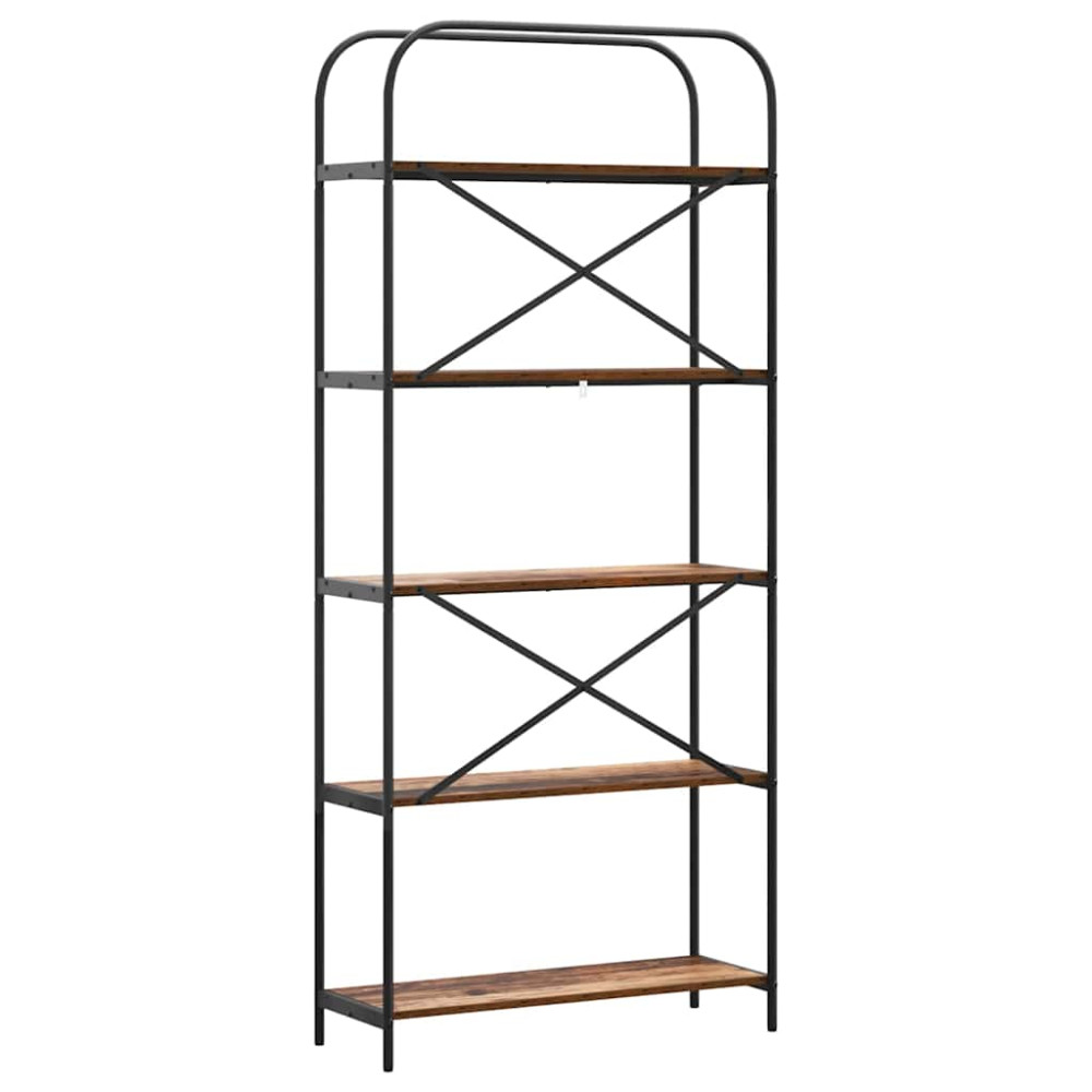 Produktbild för Hyllsystem Gammalt trä 80 x 30 x 183 cm Konstruerat trä