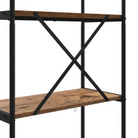 Produktbild för Hyllsystem Gammalt trä 80 x 30 x 183 cm Konstruerat trä
