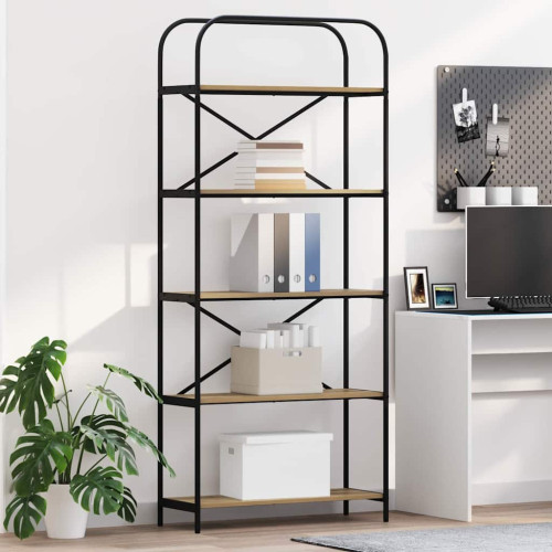 vidaXL Hyllsystem Artisan Ek 80 x 30 x 183 cm Konstruerat trä