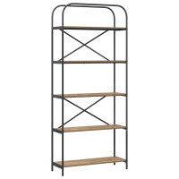 Produktbild för Hyllsystem Artisan Ek 80 x 30 x 183 cm Konstruerat trä