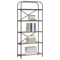 Produktbild för Hyllsystem Artisan Ek 80 x 30 x 183 cm Konstruerat trä