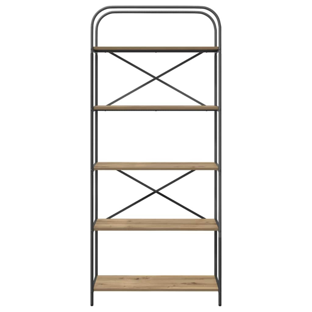 Produktbild för Hyllsystem Artisan Ek 80 x 30 x 183 cm Konstruerat trä