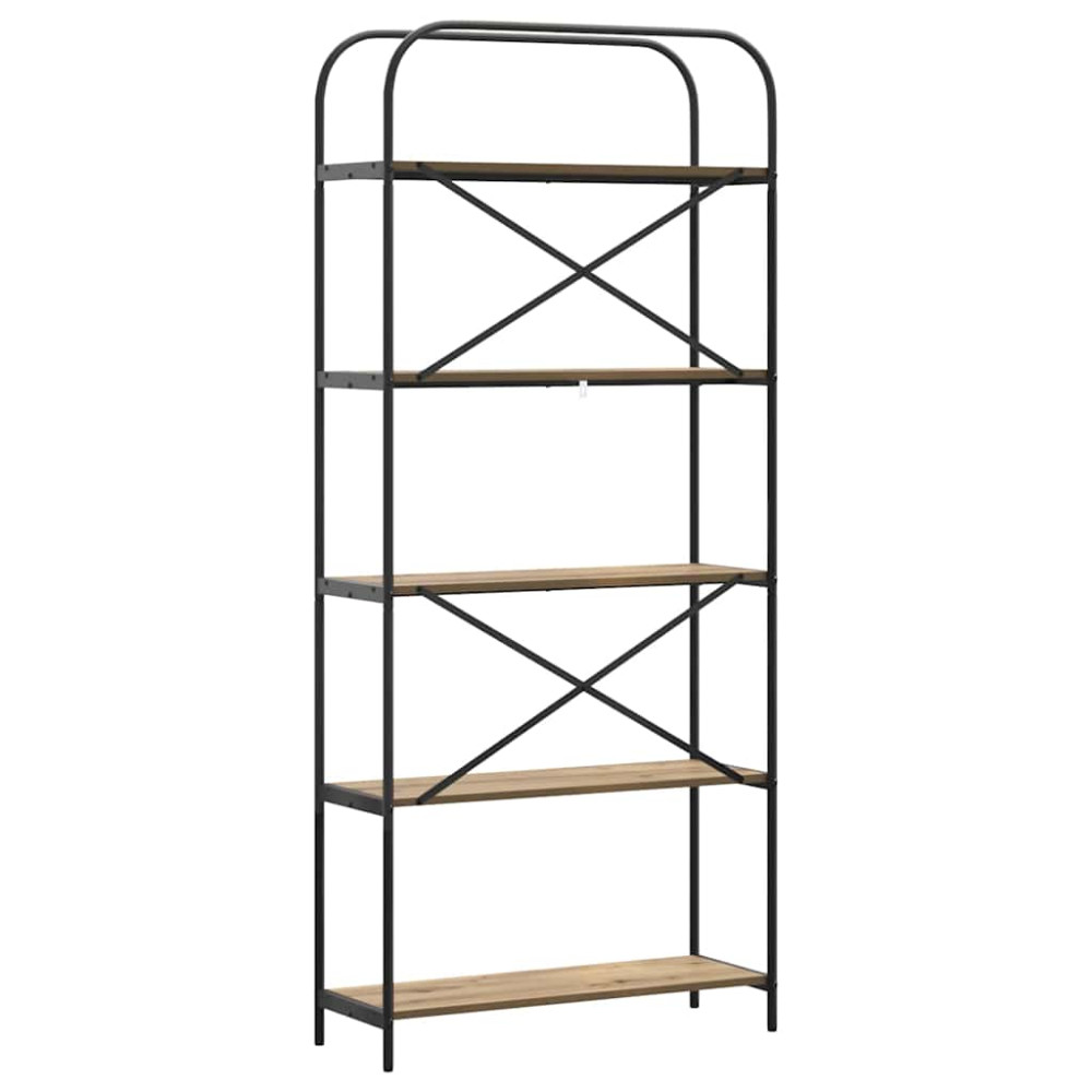 Produktbild för Hyllsystem Artisan Ek 80 x 30 x 183 cm Konstruerat trä