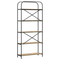 Produktbild för Hyllsystem Artisan Ek 80 x 30 x 183 cm Konstruerat trä