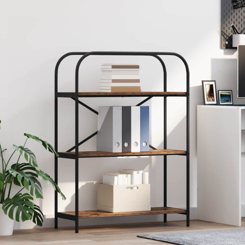 vidaXL Hyllsystem Gammalt trä 80 x 30 x 109 cm Konstruerat trä