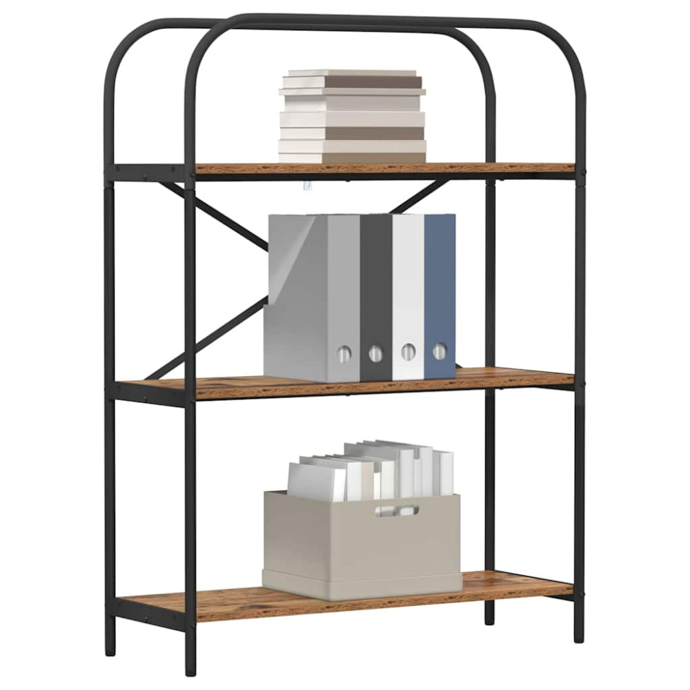 Produktbild för Hyllsystem Gammalt trä 80 x 30 x 109 cm Konstruerat trä