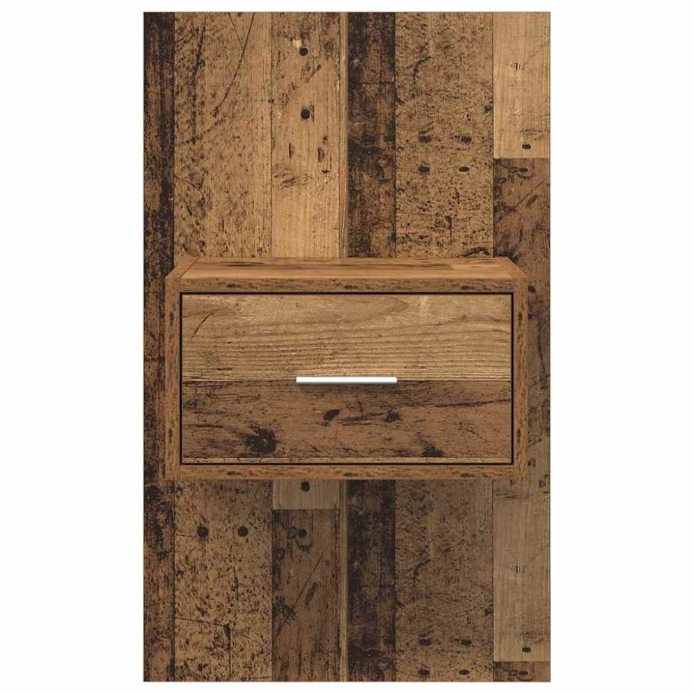 Produktbild för Nattduksbord 2 pcs Gammalt trä 50 x 32,5 x 80cm Konstruerat trä