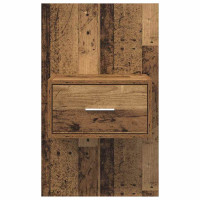 Produktbild för Nattduksbord 2 pcs Gammalt trä 50 x 32,5 x 80cm Konstruerat trä