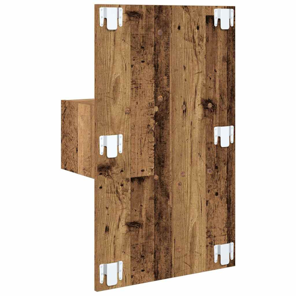 Produktbild för Nattduksbord 2 pcs Gammalt trä 50 x 32,5 x 80cm Konstruerat trä