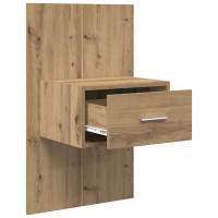 Produktbild för Nattduksbord 2 pcs Artisan Ek 50 x 32,5 x 80cm Konstruerat trä