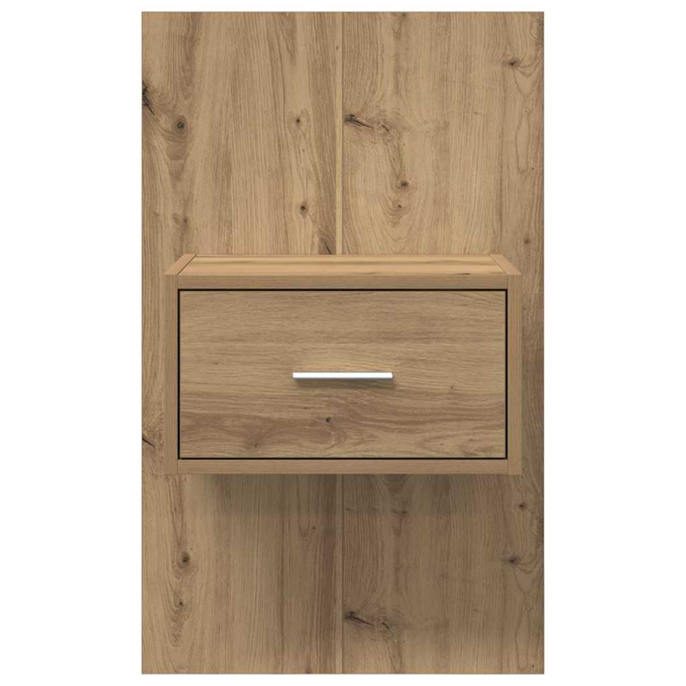 Produktbild för Nattduksbord 2 pcs Artisan Ek 50 x 32,5 x 80cm Konstruerat trä