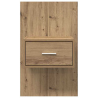 Produktbild för Nattduksbord 2 pcs Artisan Ek 50 x 32,5 x 80cm Konstruerat trä