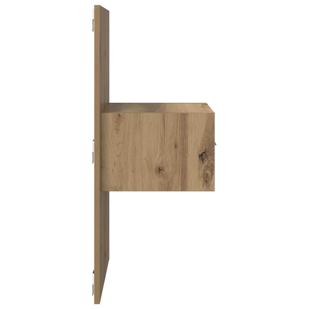 Produktbild för Nattduksbord 2 pcs Artisan Ek 50 x 32,5 x 80cm Konstruerat trä