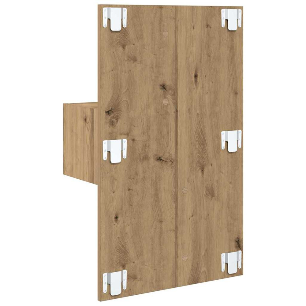 Produktbild för Nattduksbord 2 pcs Artisan Ek 50 x 32,5 x 80cm Konstruerat trä