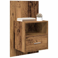 Produktbild för Nattduksbord 2 pcs Gammalt trä 50 x 32,5 x 80cm Konstruerat trä