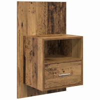 Produktbild för Nattduksbord 2 pcs Gammalt trä 50 x 32,5 x 80cm Konstruerat trä
