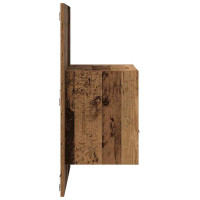 Produktbild för Nattduksbord 2 pcs Gammalt trä 50 x 32,5 x 80cm Konstruerat trä