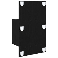 Produktbild för Nattduksbord 2 pcs Svart Ek 50 x 32,5 x 80cm Konstruerat trä
