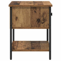 Produktbild för Sängskåp 2 pcs Gammalt trä 40 x 39 x 40 cm Konstruerat trä