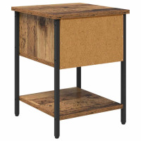 Produktbild för Sängskåp 2 pcs Gammalt trä 40 x 39 x 40 cm Konstruerat trä