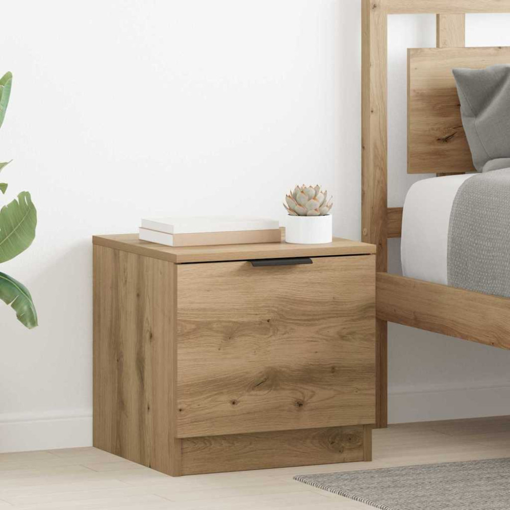 Produktbild för Sängskåp 2 pcs Artisan Ek 40 x 39 x 40 cm Konstruerat trä