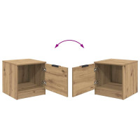 Produktbild för Sängskåp 2 pcs Artisan Ek 40 x 39 x 40 cm Konstruerat trä