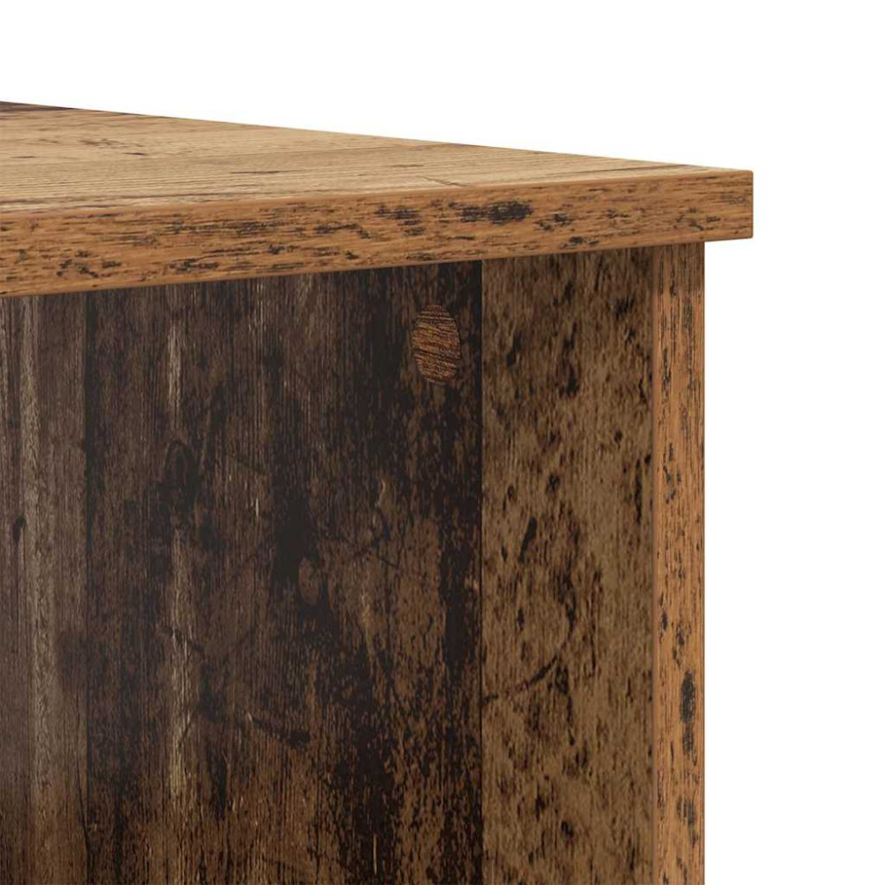 Produktbild för Kaffeebord med låda Gammalt trä 102 x 50 x 36cm Konstruerat trä