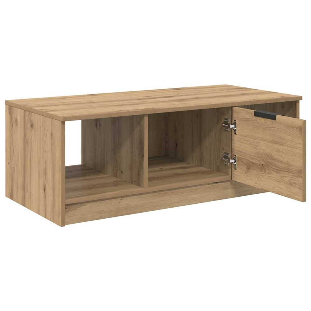 Produktbild för Kaffeebord med låda Artisan Ek 102 x 50 x 36cm Konstruerat trä