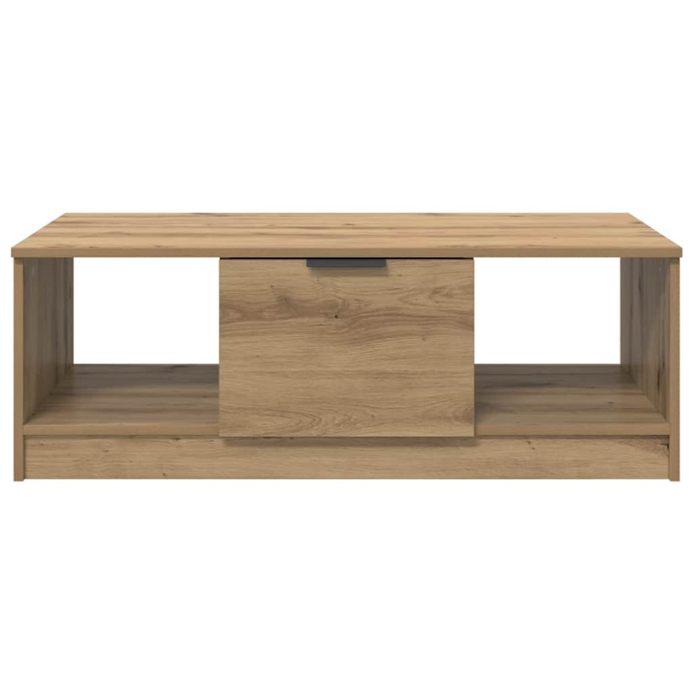 Produktbild för Kaffeebord med låda Artisan Ek 102 x 50 x 36cm Konstruerat trä