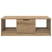Produktbild för Kaffeebord med låda Artisan Ek 102 x 50 x 36cm Konstruerat trä