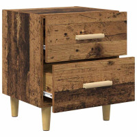 Produktbild för Sängskåp 2 pcs Gammalt trä 40 x 35 x 47.5cm Konstruerat trä