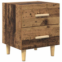 Produktbild för Sängskåp 2 pcs Gammalt trä 40 x 35 x 47.5cm Konstruerat trä