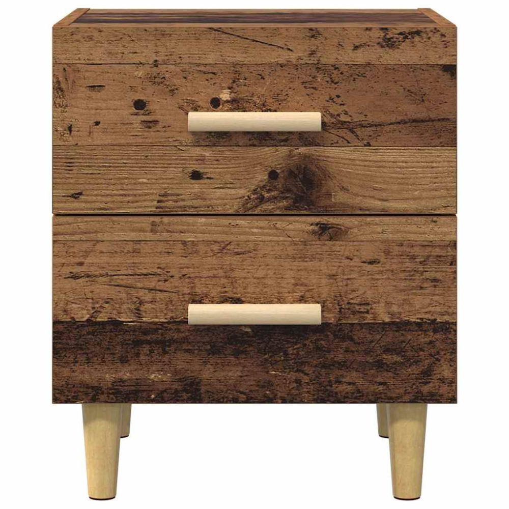 Produktbild för Sängskåp 2 pcs Gammalt trä 40 x 35 x 47.5cm Konstruerat trä