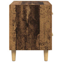 Produktbild för Sängskåp 2 pcs Gammalt trä 40 x 35 x 47.5cm Konstruerat trä