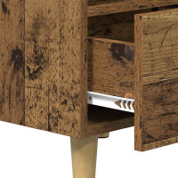 Produktbild för Sängskåp 2 pcs Gammalt trä 40 x 35 x 47.5cm Konstruerat trä