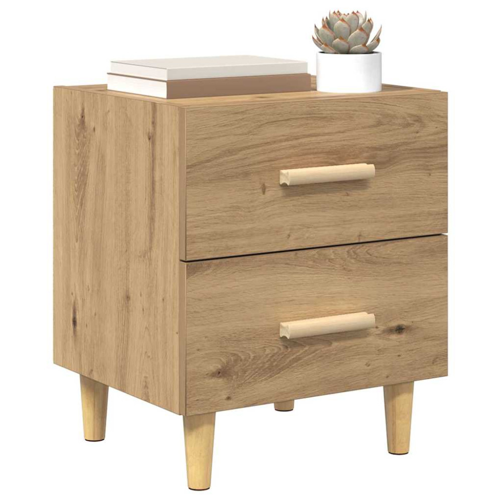 Produktbild för Sängskåp 2 pcs Artisan Ek 40 x 35 x 47.5cm Konstruerat trä