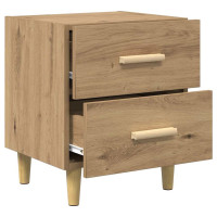 Produktbild för Sängskåp 2 pcs Artisan Ek 40 x 35 x 47.5cm Konstruerat trä