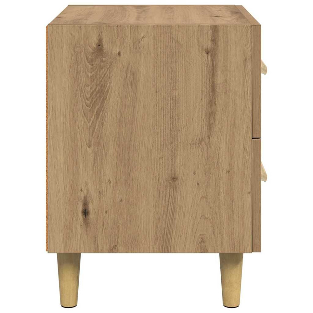 Produktbild för Sängskåp 2 pcs Artisan Ek 40 x 35 x 47.5cm Konstruerat trä