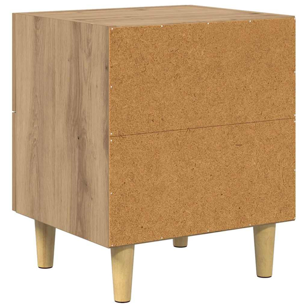 Produktbild för Sängskåp 2 pcs Artisan Ek 40 x 35 x 47.5cm Konstruerat trä