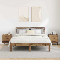 Produktbild för Sängskåp 2 pcs Gammalt trä 40 x 35 x 47,5 cm Konstruerat trä