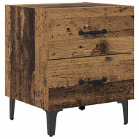 Produktbild för Sängskåp 2 pcs Gammalt trä 40 x 35 x 47,5 cm Konstruerat trä