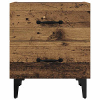 Produktbild för Sängskåp 2 pcs Gammalt trä 40 x 35 x 47,5 cm Konstruerat trä