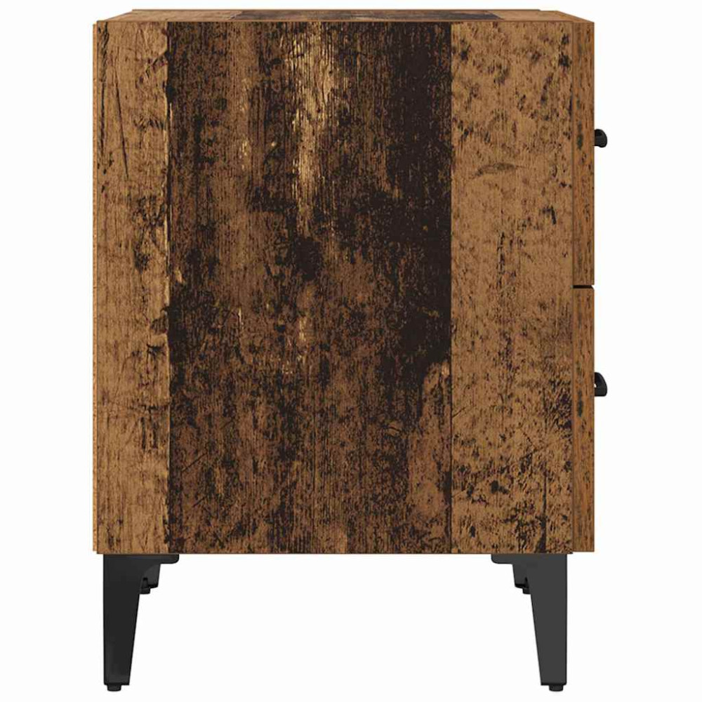 Produktbild för Sängskåp 2 pcs Gammalt trä 40 x 35 x 47,5 cm Konstruerat trä