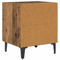 Produktbild för Sängskåp 2 pcs Gammalt trä 40 x 35 x 47,5 cm Konstruerat trä