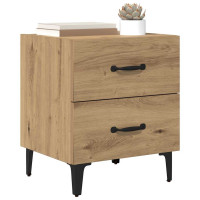 Produktbild för Sängskåp 2 pcs Artisan Ek 40 x 35 x 47,5 cm Konstruerat trä